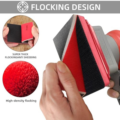24Pcs Sanding Sponge 400 Grit Wet Dry Soft Foam Hand Sander Block - size: 24pcs 400 Grit, style: Aluminum