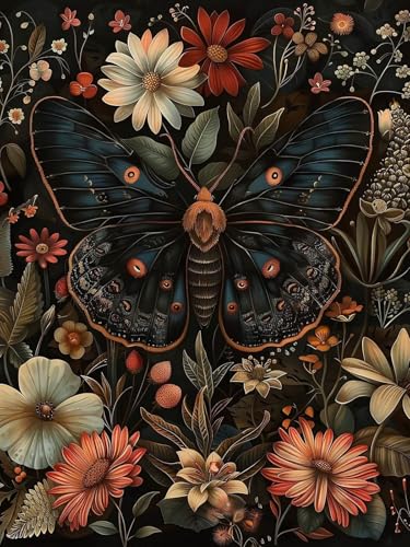 Dugsmgd Butterfly Diamond Art Kits for Adults, Diamond Painting 12x16 Inch - color: Butterfly