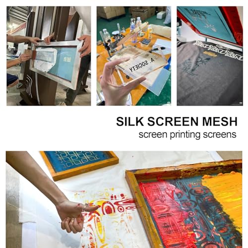 OTGMGCB 1.27m x 2m Silk Screen Printing Mesh (150mesh/59T) | Professional Screen Printing Screens, High-Definition Mesh Stencil for T-Shirt, Paper & Fabric Printing