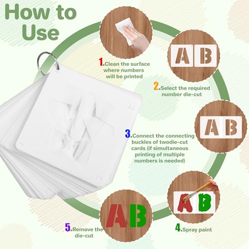 80Pcs Letter Stencils Reusable Alphabet and Number Stencil,3Inch&4Inch | Small Stencil Letters for Crafts,Letter Drawing Stencils,on Wall,DIY Art Project,Rock,Fabric,Chalkboard - size: 3Inch&4Inch