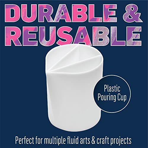 FolkArt Drizzle Pour Cup, 3-Slotted Divided Pour Cup Perfect for Fluid Paint Pouring Arts and Crafts Projects, 50426 - style: 3 Slot Pour Cup