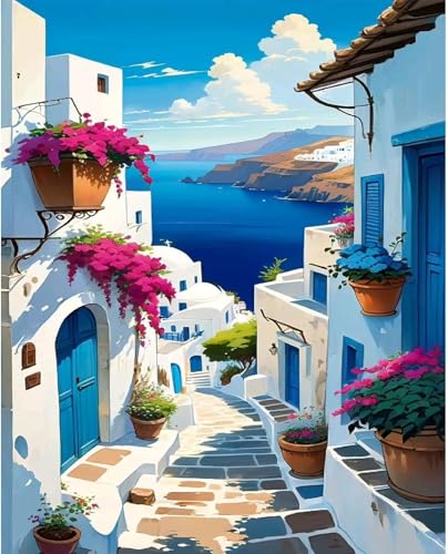 WUDWL Square Diamond Art Kits for Adults Diamond Painting Kits for Adults | Square Drill Diamond Painting Kits,Landscaping DIY Gem Art Kits for Adults and Crafts for Gifts and Home Wall Decor 12x16inch - color: DP03029, size: Square Diamond Painting