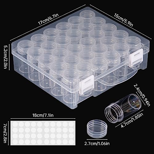 Bead Organizer, Bead Containers, 30 Grids Diamond Painting Storage Containers Clear Bead Organization Diamond Painting Accessories Small Storage Container for Beads Seeds Glitter Rhinestones (1 Pack) - size: The outer box: 16 x 14 x 5.3cm (1 Pack)