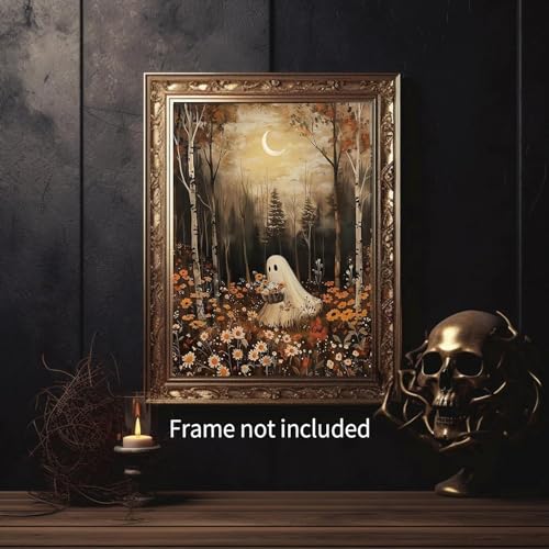 AIBOERL Paint by Numbers Kit for Adults Beginner,HalloweenGhost,12X16In | DIY Paint by Number for Adults, Beginner Friendly, High-Definition Color Canvas, Stress Relief, Home Decor, Gifts, Unframed - color: YH04100