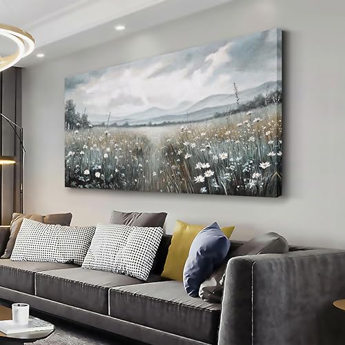 Glvzygy Canvas Wall Art Vintage Wall Decor Classical Painting Canvas Prints Vintage Floral Wall Art for Home Room Bathroom Decor Living and Office Home Decor 20"x40" - color: White, size: 40"L x 20"W