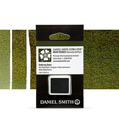 DANIEL SMITH Extra Fine Watercolor Half Pan Undersea Green (284650109) - color: Undersea Green