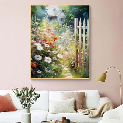 niurenmaoyi Garden Paint by Numbers Kit for Adult Beginner,16X20in - color: Adults' Paint-By-Number Kits-0521-07