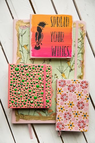 Talens Art Creation Sketchbook, Pastel Pink, 80 Sheets, 4.7 x 4.7 in | Hard-Bound Pocket Notebook, 140 GSM/94 lbs Paper, Acid-Free Cream Blank Paper, Ribbon Bookmark, and Elastic Closure - color: pastel pink, size: 12×12cm