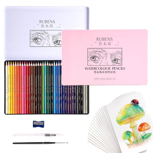 rubens 59 PCS Artist Watercolor Pencils Kit for Adult Drawing - size: 1 Count (Pack of 59)