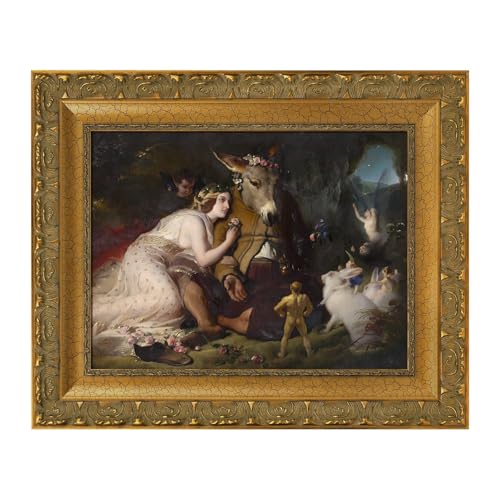 Classic Canvas Frame for 24x32 Oil Paintings Art Prints,Gold | Easy DIY Assembly,2.8" Face Width,No Glass & Back,Wood Ornate Frames for Vintage Farmhouse Home Apartment House Wall Decor - color: Gold-DIY, size: 24x32"