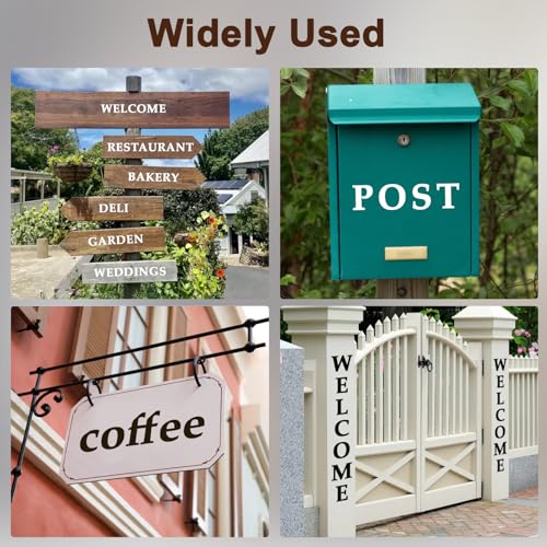 Amrules 65 Pcs Painting Stencils, Letters Numbers and Symbols, 4 x 4 Inch | Plastic, Reusable, Interlocked Design, Drawing Templates Set Fit for Wood, Walls, Fabrics, Rocks, Home Decoration - style: Letter