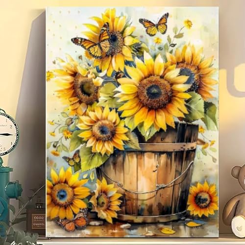 Arttoplus Sunflowers Diamond Art Kits for Adults Beginner 12x16 inch - color: G6713