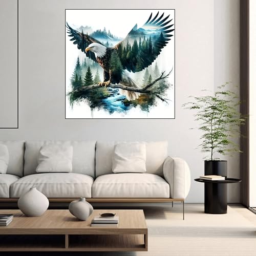Diamond Art Kits for Adults,Eagle Diamond Painting Kits for Beginner - color: Eagle
