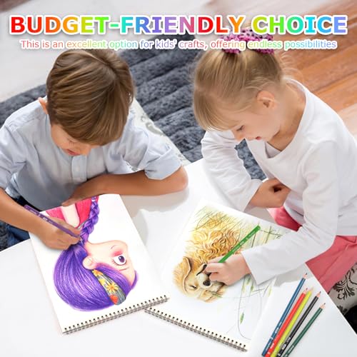 9" x 12" Sketch Book, 4-Pack 50 Sheets Spiral Bound Art Sketchbook Notebook - size: 9" x 12"(Pack of 4)