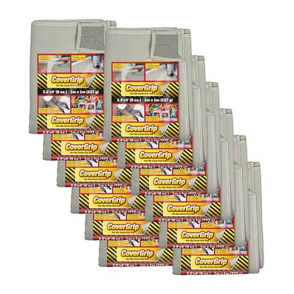 Quick Drop 8 Oz Canvas Safety Drop Cloth, 3.5' x 4', (Pack Of 12) - color: 12 Pack, size: 3.5X4