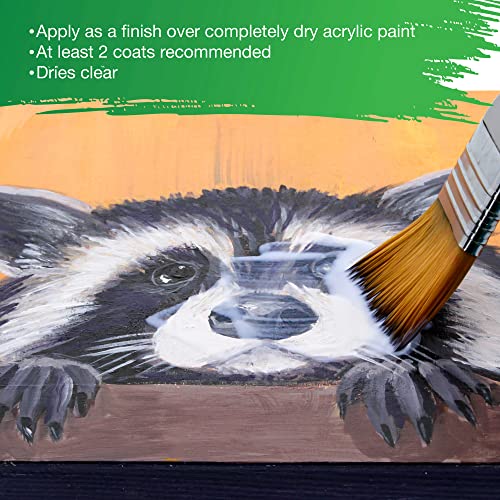 U.S. Art Supply 8 oz Matte Acrylic Varnish for Acrylic Painting - size: 8-ounces
