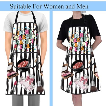 BNQL Makeup Artist Apron With Pockets For Esthetician Cosmetology Student Gifts In My Makeup Artist Era