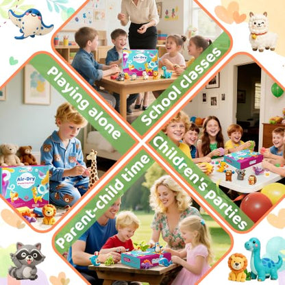 Aestd-ST Air Dry Clay 160 Colors, Modeling Clay for Kids, DIY Magic Clay | Molding Clay Kit, 4 Sculpting Tools, Resealable bags, Non-Sticky Soft, Super Light, Arts & Crafts Gift for Boys Girls Kids