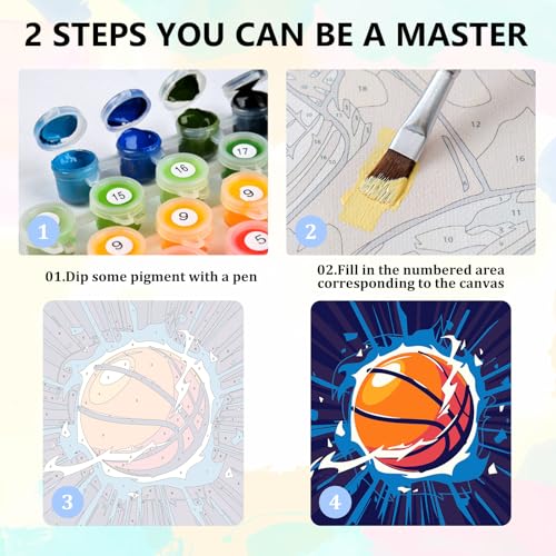 Paint by Numbers Kit for Adults Beginners & Kids Ages 8-12 with Frame - color: style-9