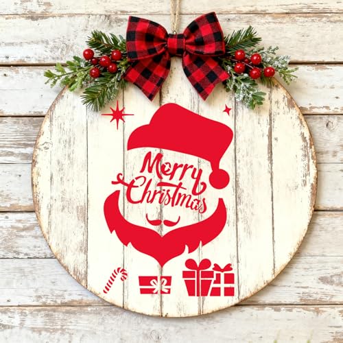 12 Pcs Christmas Snowman Tree Deer Stencils for Painting Stencil Template Merry Christmas Reusable Furniture Cake Decorative Stencils Borders for DIY Wood Craft Canvas Fabric - style: Christmas Theme