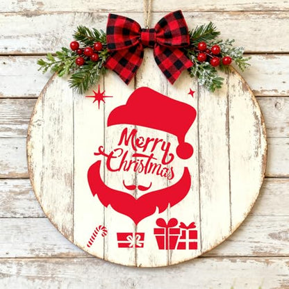12 Pcs Christmas Snowman Tree Deer Stencils for Painting Stencil Template Merry Christmas Reusable Furniture Cake Decorative Stencils Borders for DIY Wood Craft Canvas Fabric - style: Christmas Theme