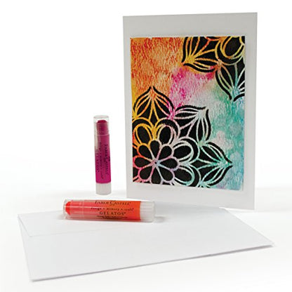 Faber-Castell Mixed Media Paper Stencils - 13 Mandala Stencils Designs, 202 - Mandala - style: Mandala