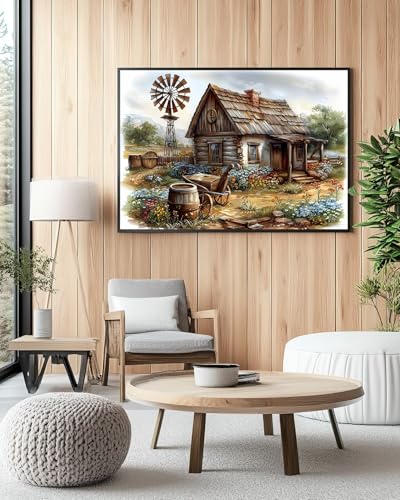 Farmhouse Diamond Art Kits for Adults, Country Diamond Art 12X16 Inch - color: Landscape 11