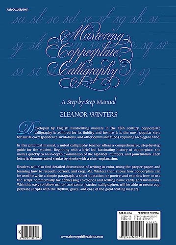 Mastering Copperplate Calligraphy: A Step-by-Step Manual (Lettering, Calligraphy, Typography)