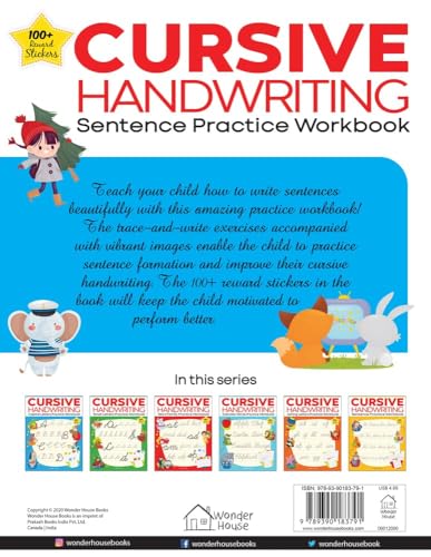 Cursive Handwriting - Sentence: Practice Workbook