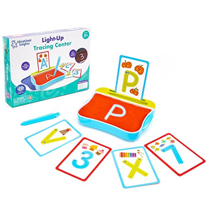Educational Insights Light-Up Tracing Center - Letter Tracing for Kids Ages 3-5, Preschool Learning Activities, Handwriting Practice for Kids, Trace Letters and Numbers, Toddler Writing Tools