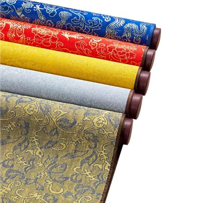 Magic Canvas - Water-Activated Reusable Chinese Calligraphy Cloth, 4 Chic Colors Washable Microfiber for Kids Beginners Adults Imperial Yellow Damask - color: Imperial Yellow Damask