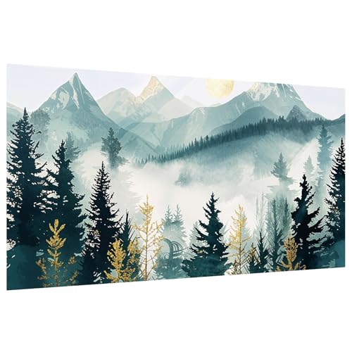 JOOZ Mountain Diamond Painting Kits for Adults 5D Large Landscape Diamond Art Kits for Adults Full Drill Forest Diamond Art Painting Kits Gem Art Kits for Wall Decor 27.5x15.7Inch - color: GH03