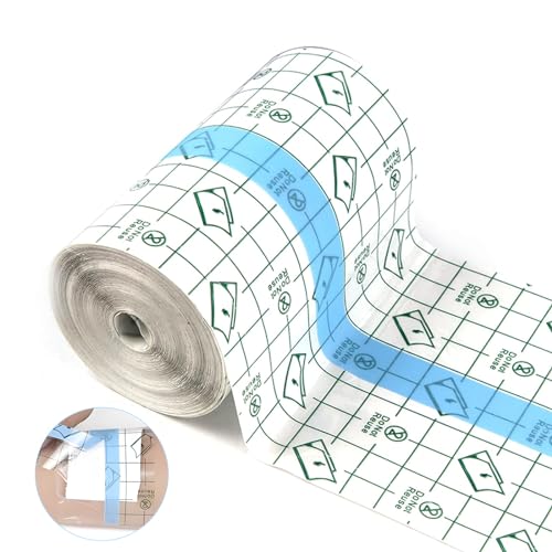 Waterproof Bandages Transparent Film Dressing, 4 Inch x 10.94 Yard - Second Skin Healing Protective, Clear Adhesive Bandages Shower Shield Dressing Tape for Tattoos Aftercare Swimming - size: 4 Inch x 10.94 Yard