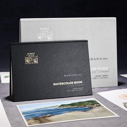 rubens Watercolor Paper Block, 5.3 x7.6 in Cold Pressed Watercolor Papers - size: 32K-Cold Pressed