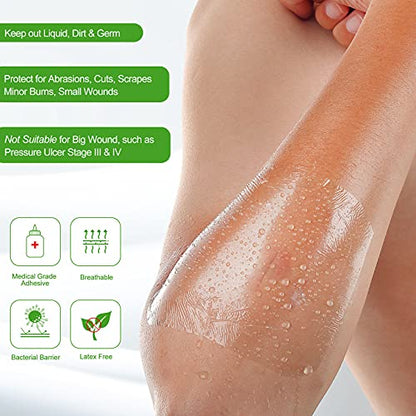 NeuHeils Transparent Film Dressing 8"x12", 10pks Tattoo Waterproof Bandage - size: 8''x12'' (Pack of 10)