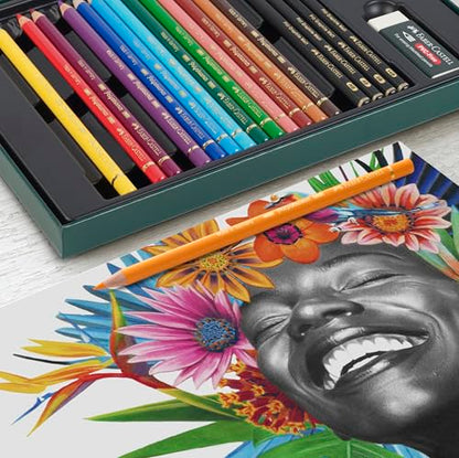 Faber-Castell Polychromos & Pitt Graphite Matte Sketch Gift Set - style: 50 Count