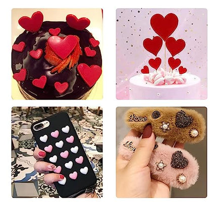 2Pcs Heart Silicone Mold for Making Earrings Jewelry | Mixed Size Heart Shape Silicone Mold, Heart-Shaped Casting Jewelry Mold,Making Crafting Projects - color: mix-heart