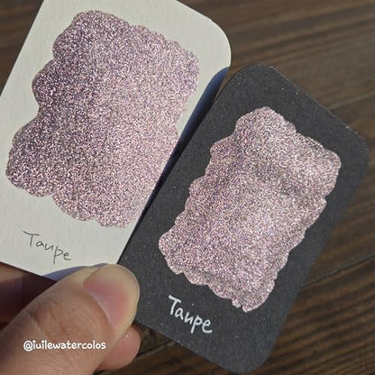 IUILE Handmade Watercolor Paints - Chic Tinsel 2024 Dot Card (5 colors). Chrome, Metallic, Shiny, Shimmer - color: Chic Tinsel 2024 Dot
