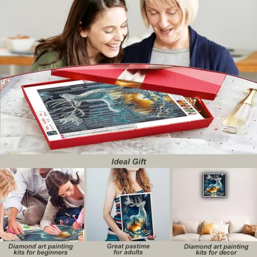 hill froeistung Animal Scenery Diamond Art Painting Kits for Adults - color: HF-A211