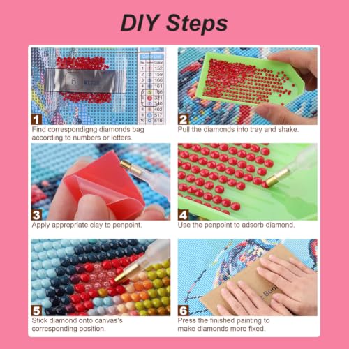 hill froeistung Landscape Scenery Diamond Art Painting Kits for Adults - color: HF-A070