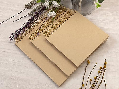 potricher 12 x 12 Inch Large DIY Scrapbook Photo Album 80 Pages, Yellow - color: Yellow, size: 12 Inch 80 Pages