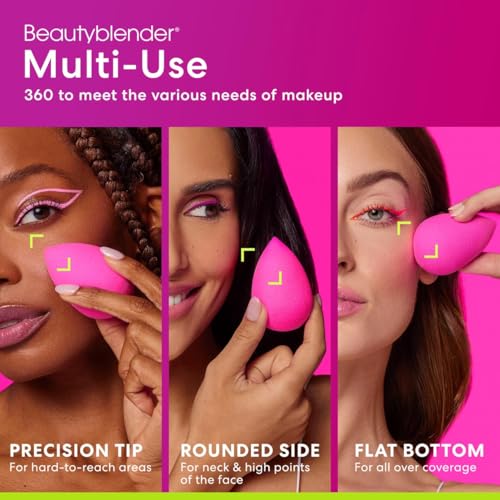 Beautyblender Original Pink Makeup Sponge | Super-Soft Blending Foam for Foundations, Powders and Creams | Reusable & Washable, Vegan & Cruelty-Free, Streak-Free Finish - color: Original Pink