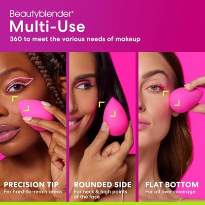 Beautyblender Original Pink Makeup Sponge | Super-Soft Blending Foam for Foundations, Powders and Creams | Reusable & Washable, Vegan & Cruelty-Free, Streak-Free Finish - color: Original Pink