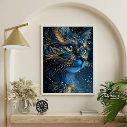 Black Cat Diamond Art Kits for Adults, Easy 5D Diamond Art 12X16 Inch - color: cat 06