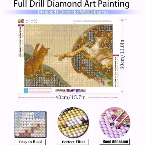 God and Cat Diamond Art Kits for Adult diamond painting kits for adults - color: DP04743