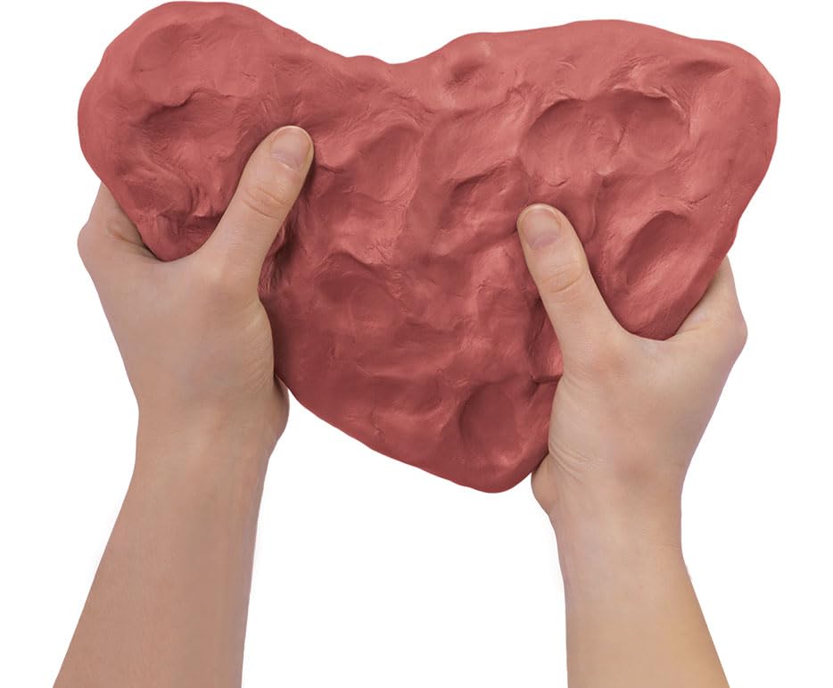 Jovi - Air Dry Clay, 3 x 1.1 lb, Terracotta Color, Total of 3.3 lb - color: Terracotta, size: 3.3 lb