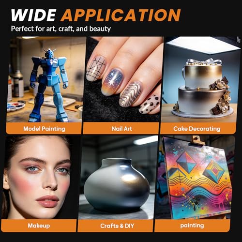 Colima Airbrush Kit with Air Compressor, 35 PSI 5 Pressure Levels Air Brush