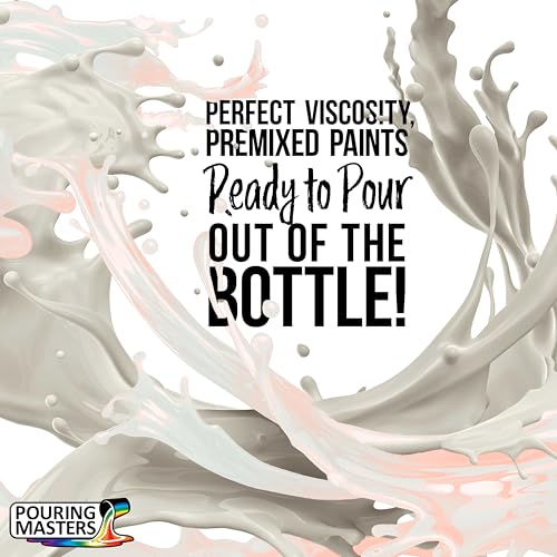 Pouring Masters Red Interference Pearl Special Effects Acrylic Pouring Paint - Premium 8-Ounce Pre-Mixed Fluid Acrylic Paint - Fluid Art Supplies for Canvas, Wood, Paper, Tile & Rocks - color: Red, size: 8 Fl Oz (Pack of 1)