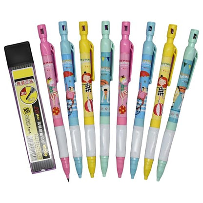 Maydahui 12 PCS Circus Carnival Mechanical Pencil with Sharpener/Refills