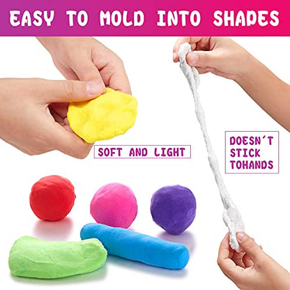 Air Dry Clay Kit for Kids – 24 Colors Non-Toxic Soft Modeling Clay Set - color: 24 Colors